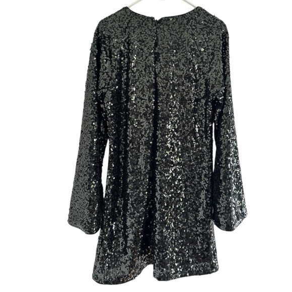H&M SEQUINED A-LINE DRESS - Women's Size M - Picture 3 of 5